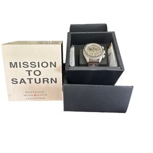 0mega x Swatch Bioceramic Moonswatch - Mission to Saturn Wristwatch